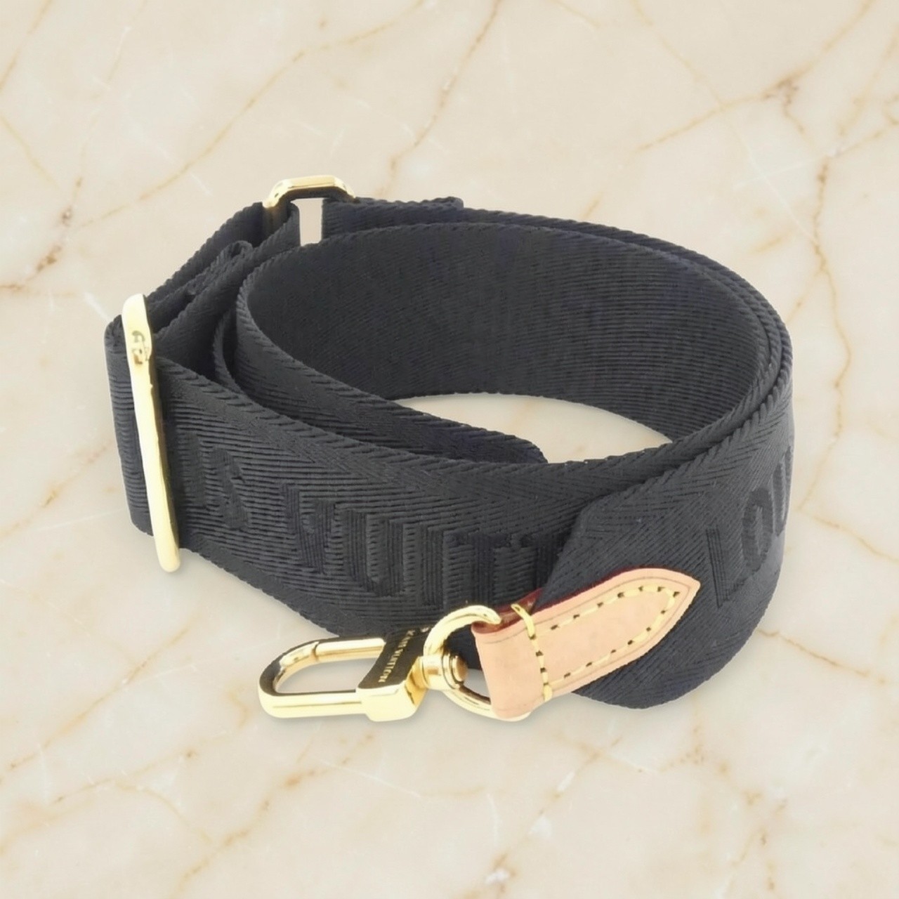 Louis Vuitton BLACK Shoulder Strap Adjustable Crossbody used