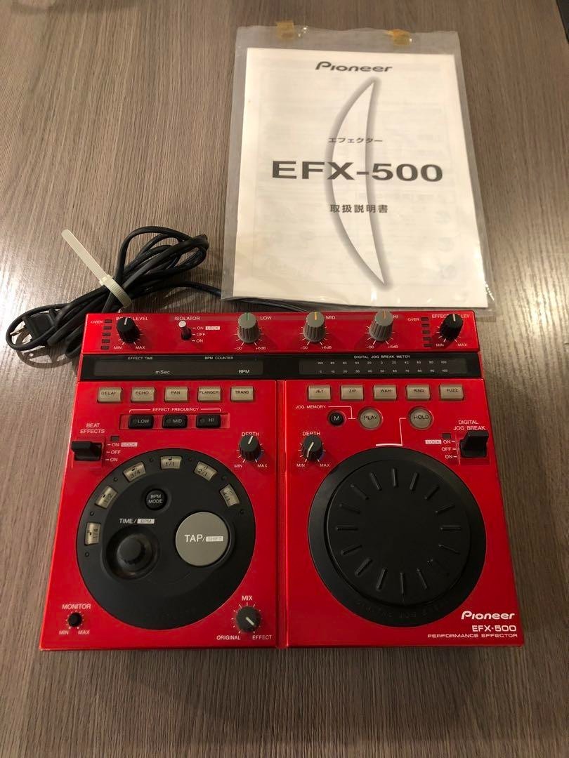 Pioneer DJ EFX-500 Red Effects Box Audio Effector Mixer Controller Operation OK