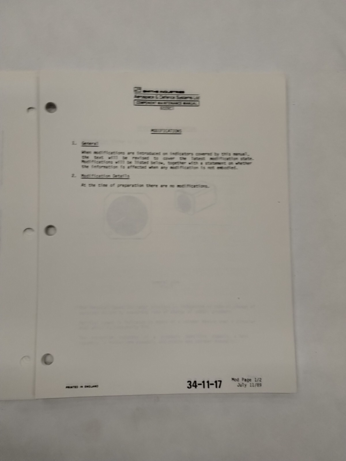 Smiths Industries Vertical Speed Indicator Component Maintenance Illust. Parts
