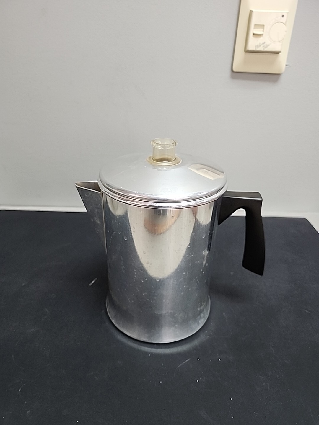Vintage MIRRO Aluminum Coffee Percolator Pot Maker 9-Cup Stove Top Or Camping