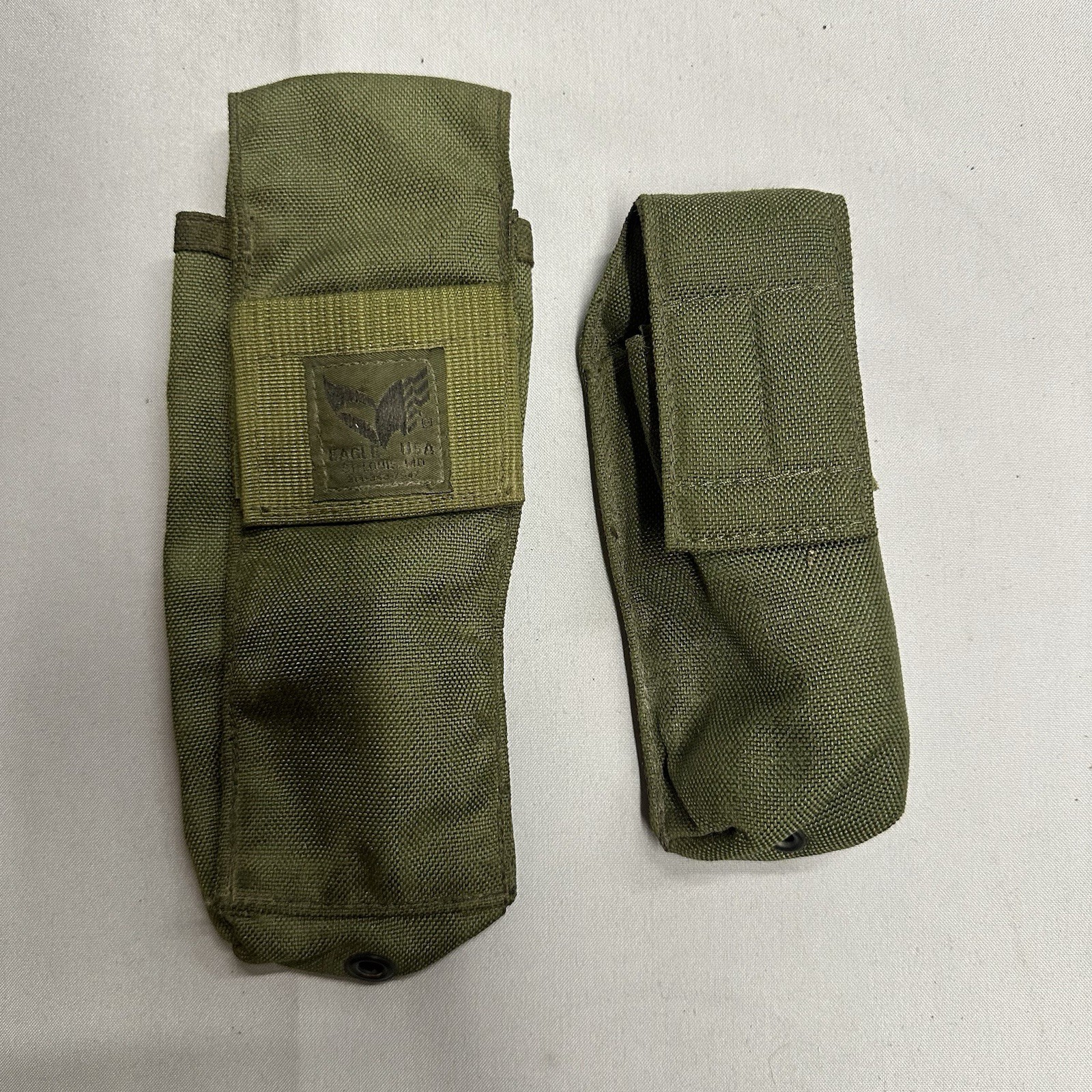 Eagle Industries USA MOLLE OD Green Magazine Pouches Lot 2 Tactical Military