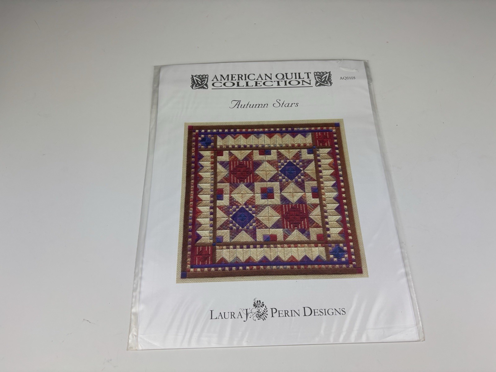 Laura J Perin Design Quilt Collection Autumn Stars Needlepoint Pattern 2S