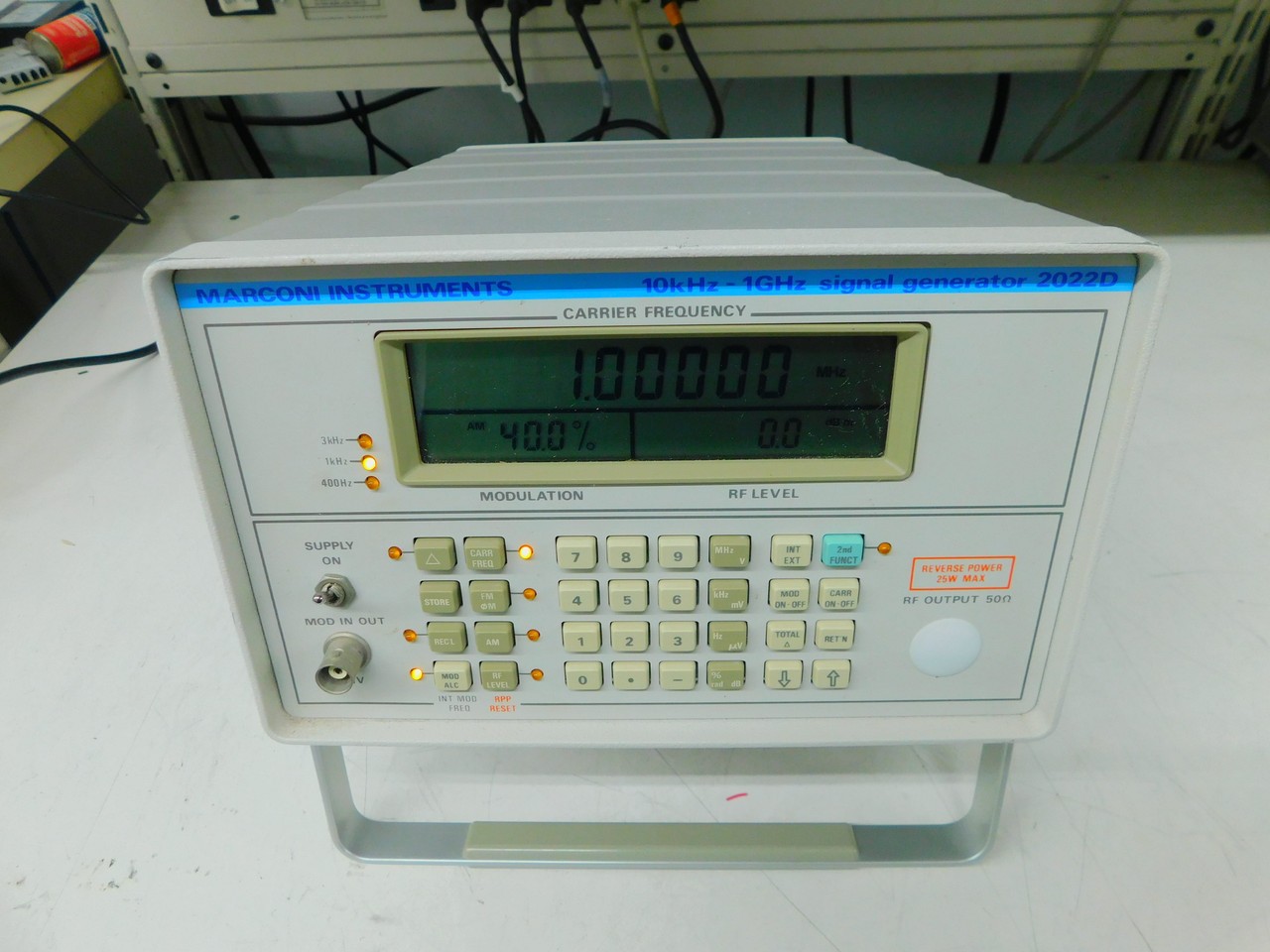 MARCONI 2022D SIGNAL GENERATOR 10KHZ-1GHZ M7792