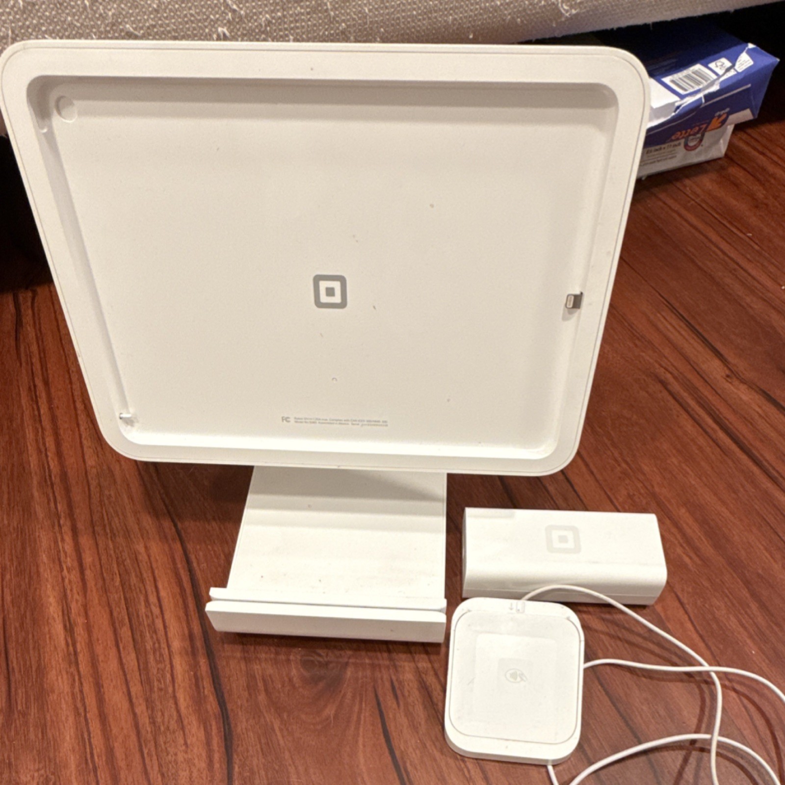 Square POS System with Stand, Card Reader, Contactless Payment Device - White