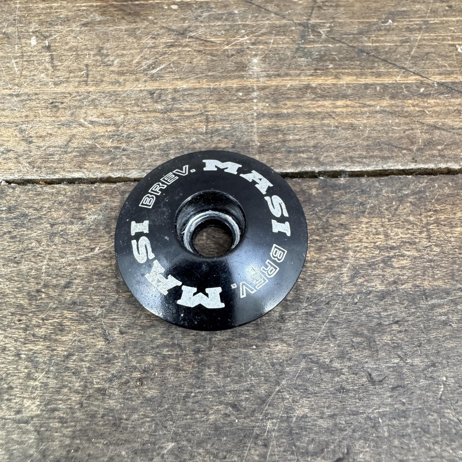 Vintage Masi Headset Top Cap Black 28.2mm OD Classic Road Bike Logo BRev