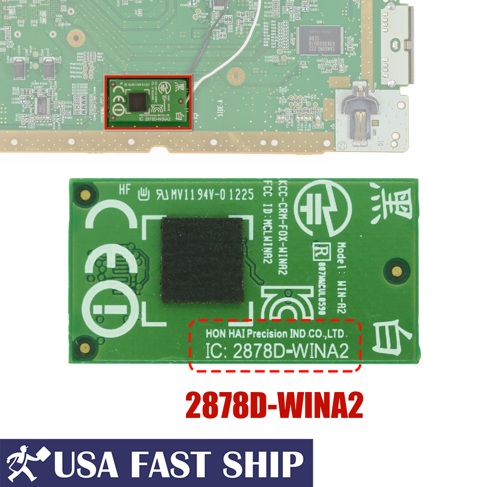 OEM WiFi Bluetooth Module Compatible With Nintendo Wii U (2878D-WINA2) Console