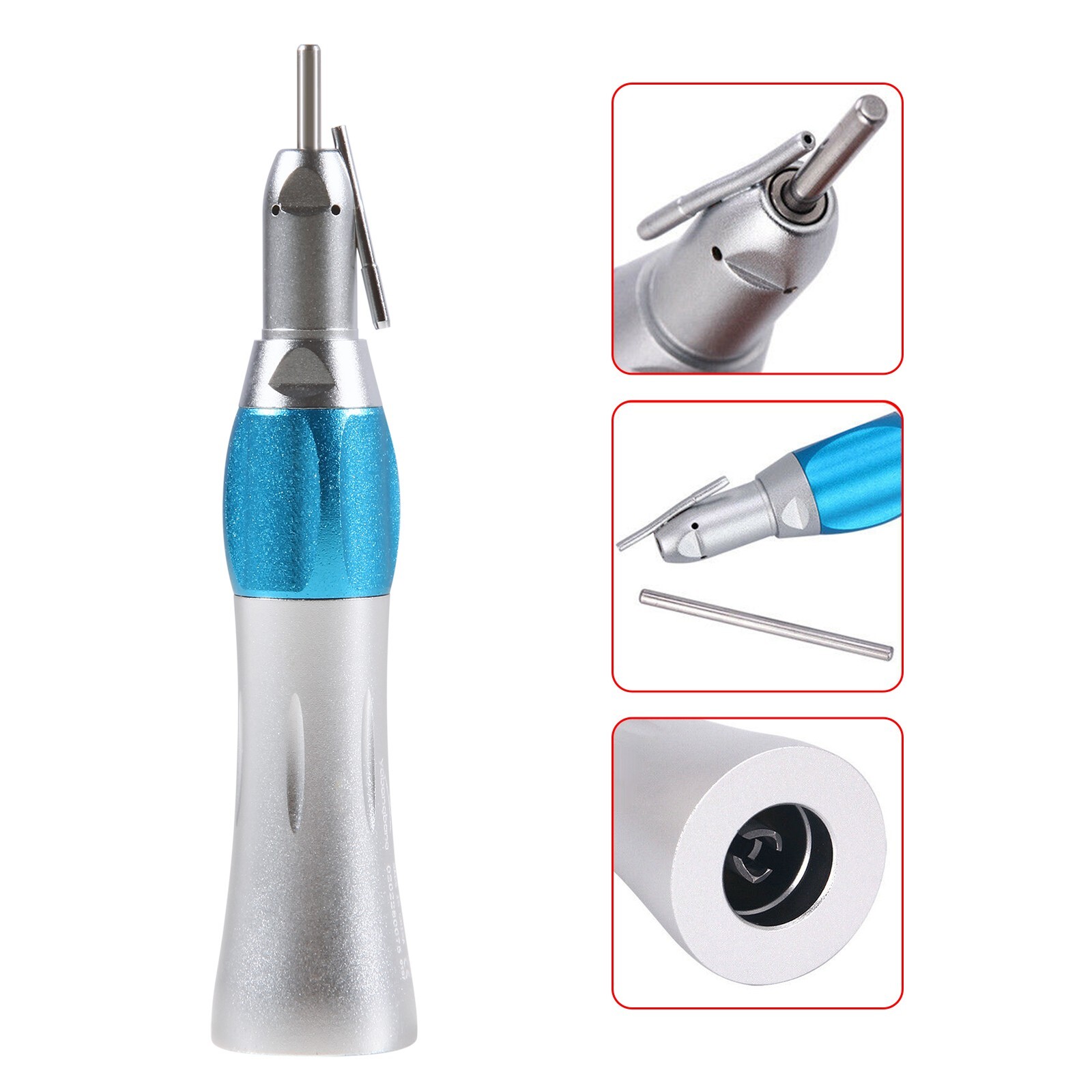 Surgical Dental Straight Handpiece 1:1 NoseCone External Irrigation Low Speed OR