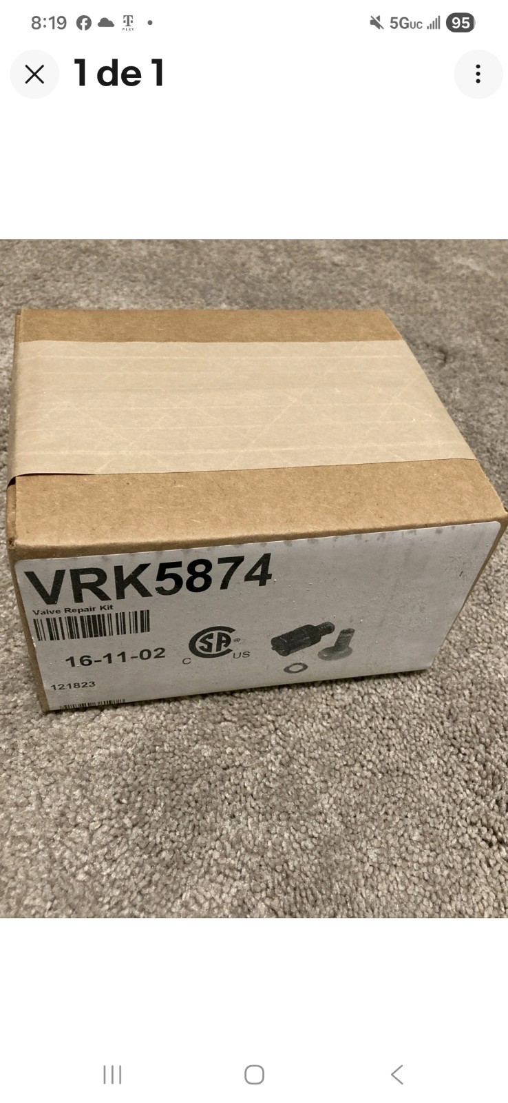 Haws VRK5874 Valve Repair Kit, BRAND NEW 2 PIECES STILL ON ORIGINAL BOX SEALED