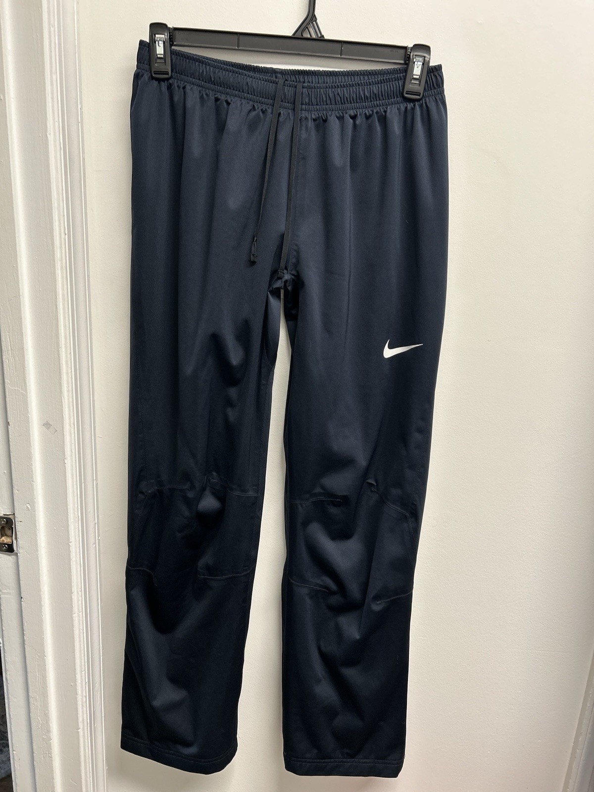 Men’s Nike Storm Fit Navy Mesh Lined Track Pants Drawstring Waist  Large