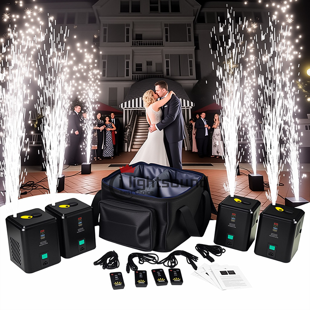 4pc/bag 350w Fountain Mini Cold Spark Machine Wireless Cold Pyro Firwork Machine