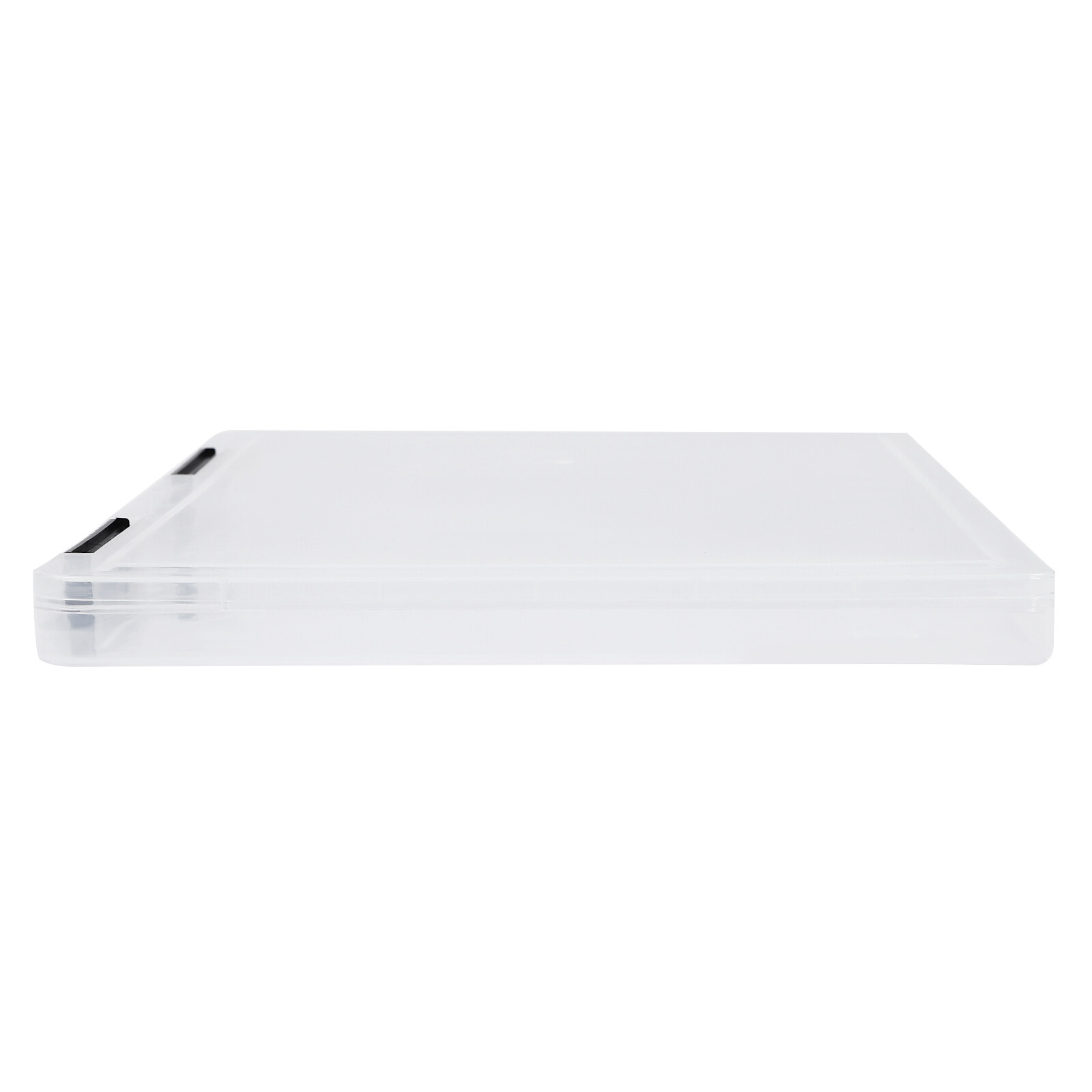 12 Pcs A4 Clear File Boxes Paper Storage Box Document File Holder with Buckle