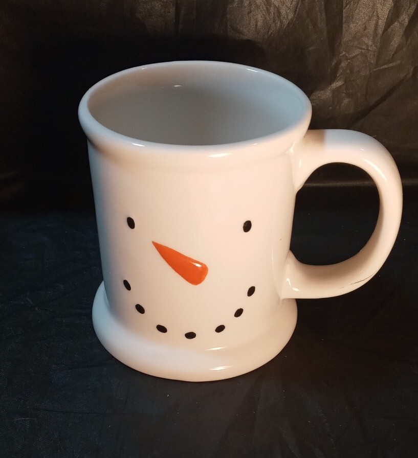 Snowman Face coffee hot chocolate cocoa mug