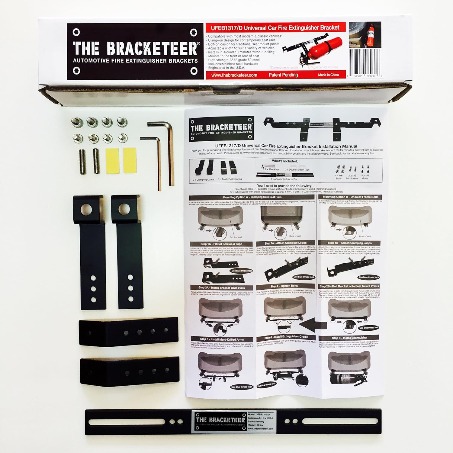 Car Fire Extinguisher Bracket | Fits Most Vehicles