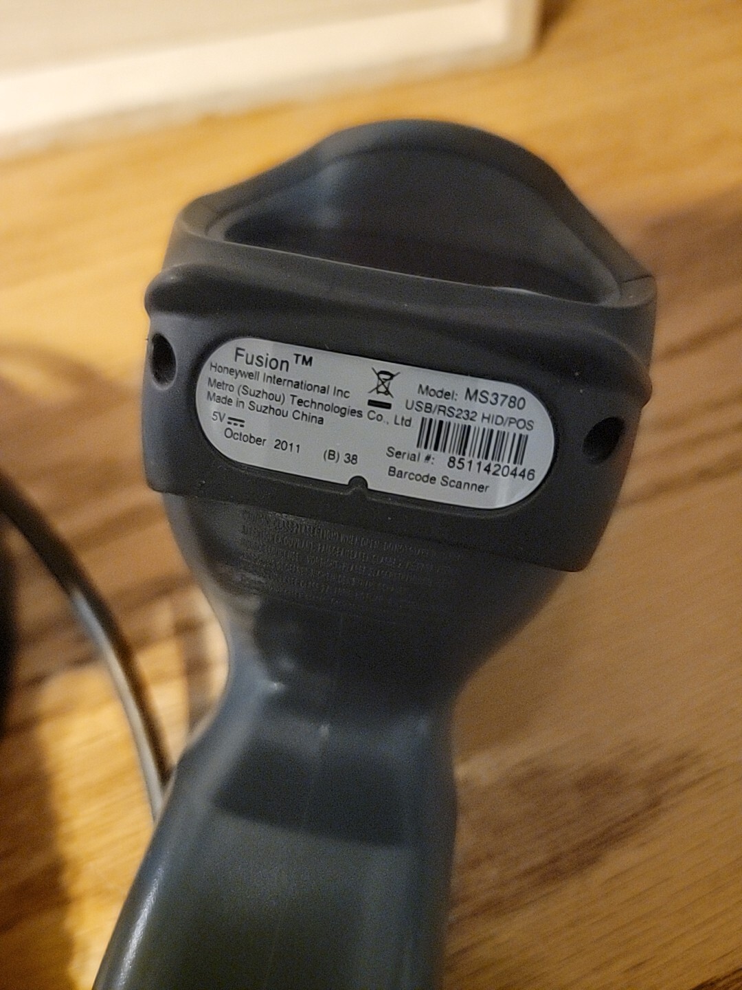 Honeywell - Fusion - MS3780 Barcode Reader Scanner USB W/Stand READ READ