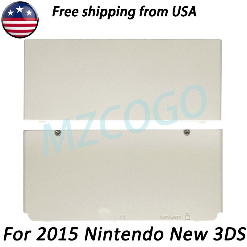 Top&Bottom Battery Cover Housing Shell Case w/Screws For Nintendo New 3DS (2015)