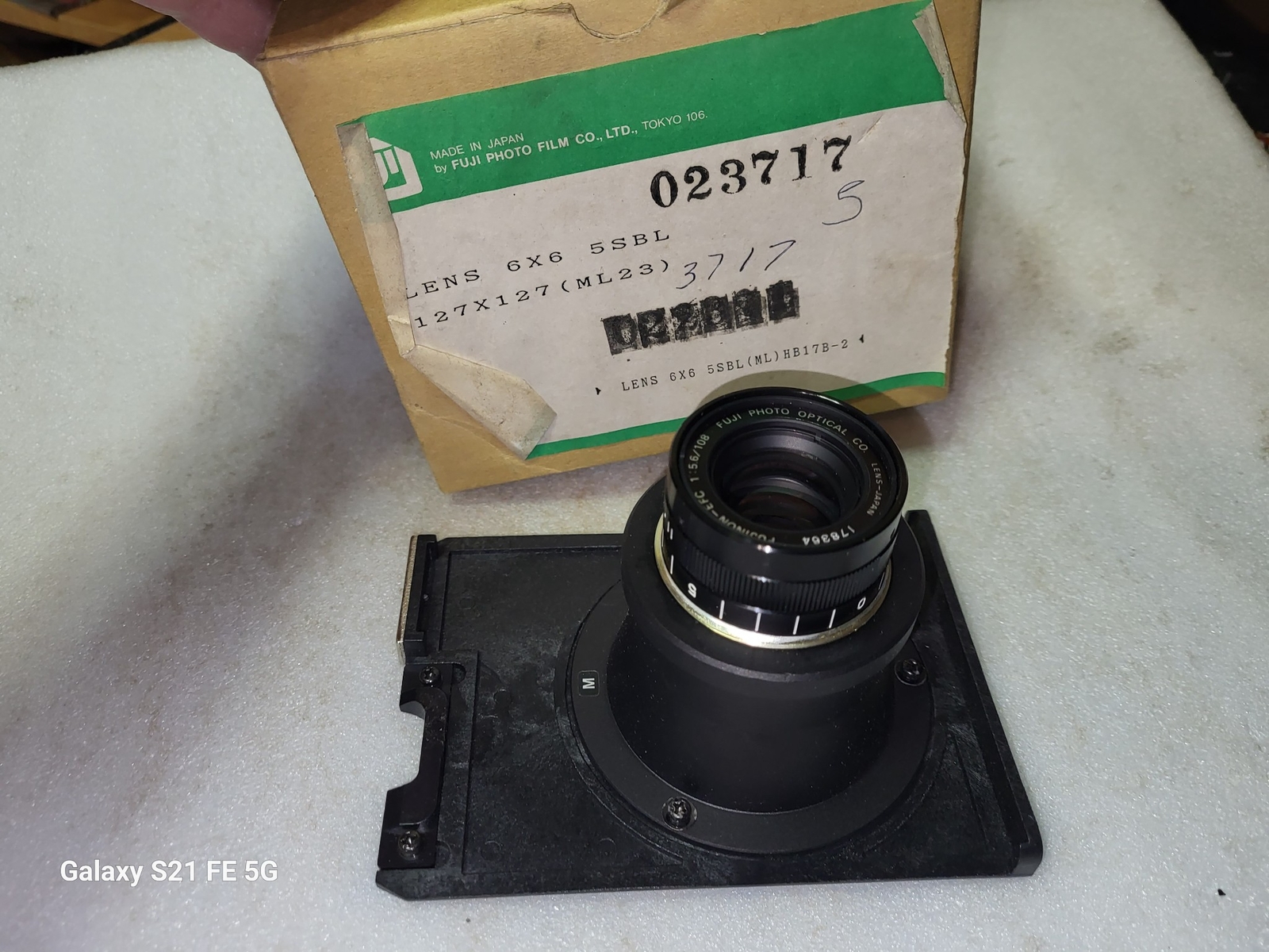 Fuji Camera Lens 6X6 5SBL in Original Box