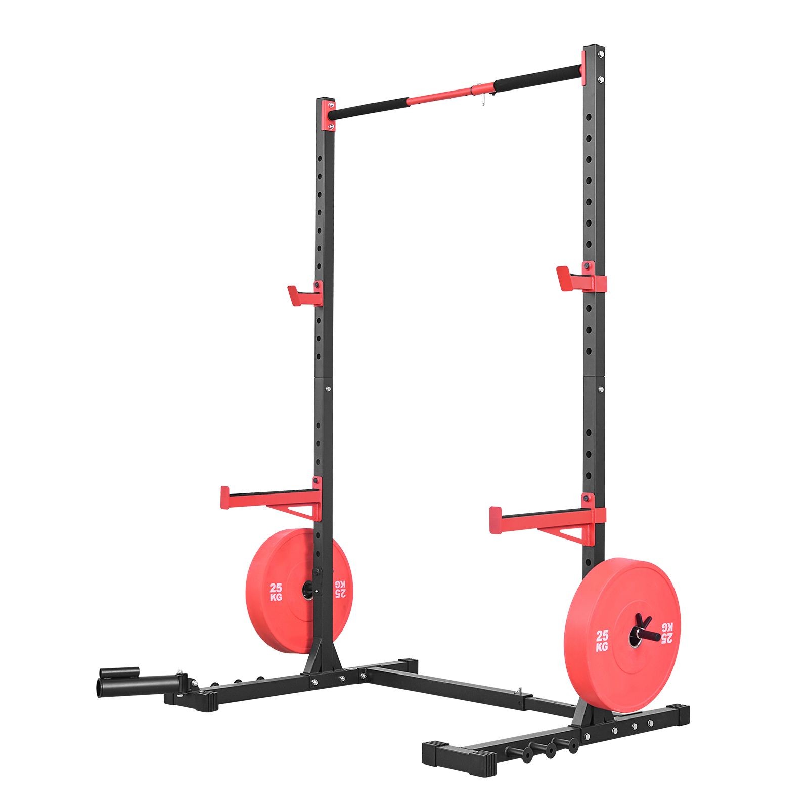 Powder-Coated Steel Power Cage Rack Home Gym