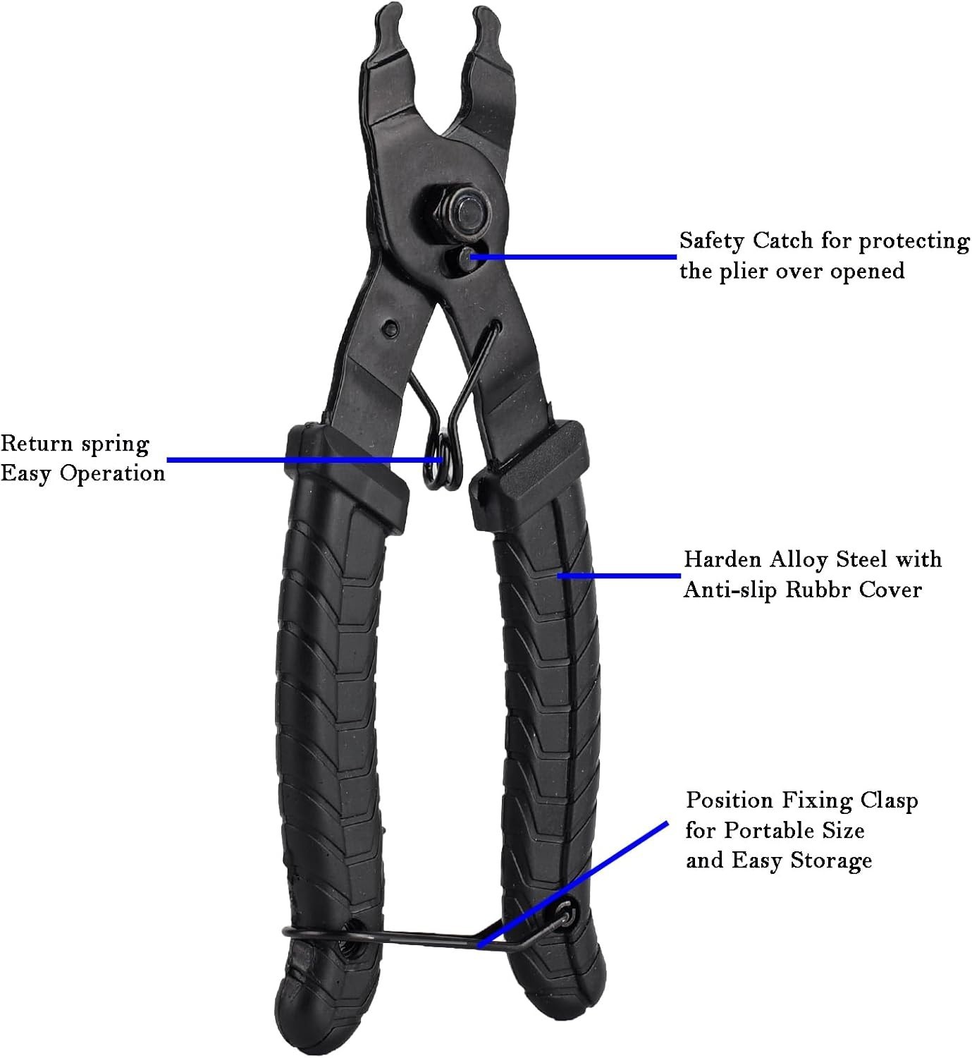 Compact Bike Chain Link Tool - Safe Storage and Effortless Use for Mechanics