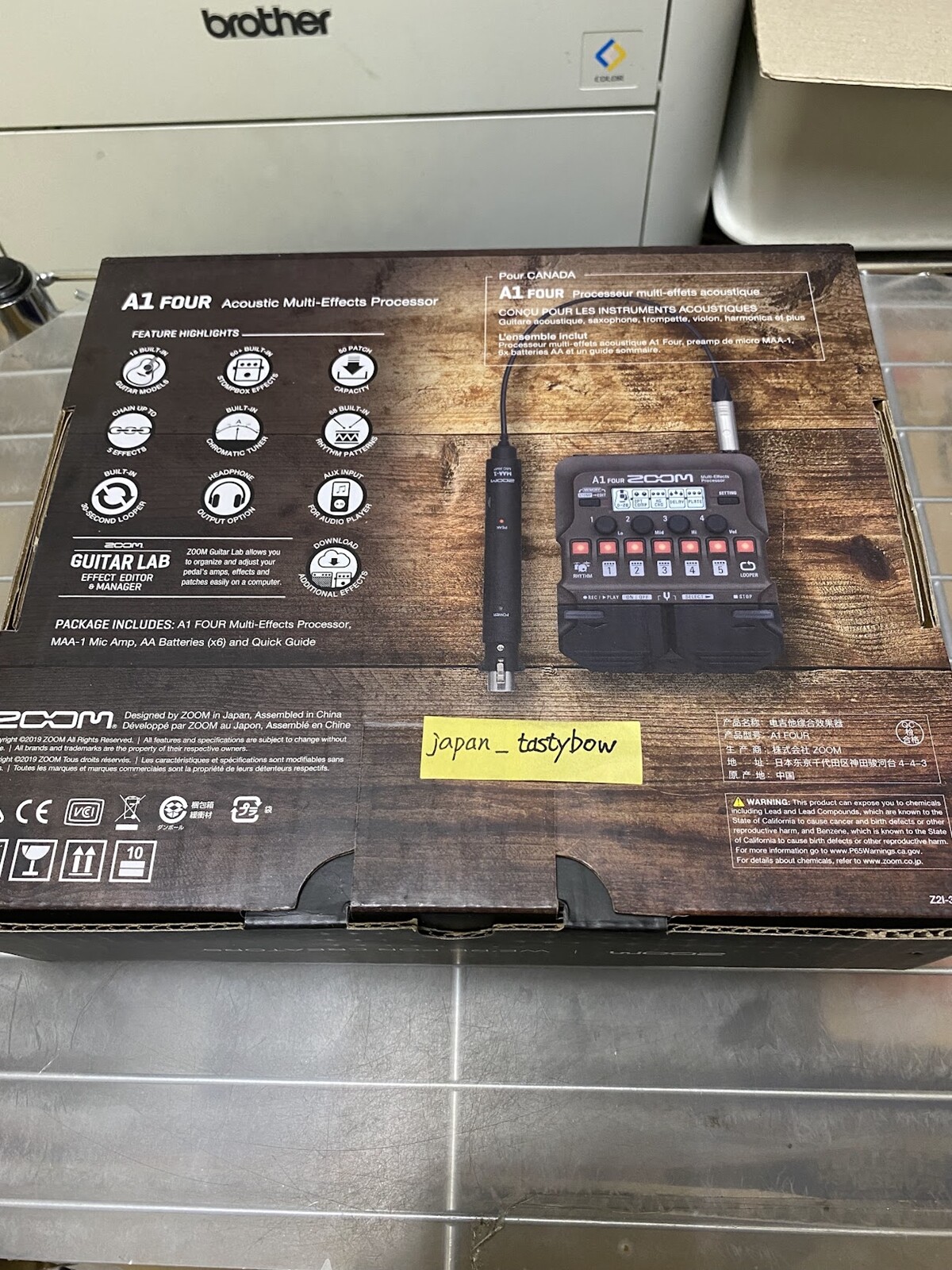 ZOOM A1 FOUR Multi-Effects Pedals Processor for Acoustic Instruments BRAND NEW
