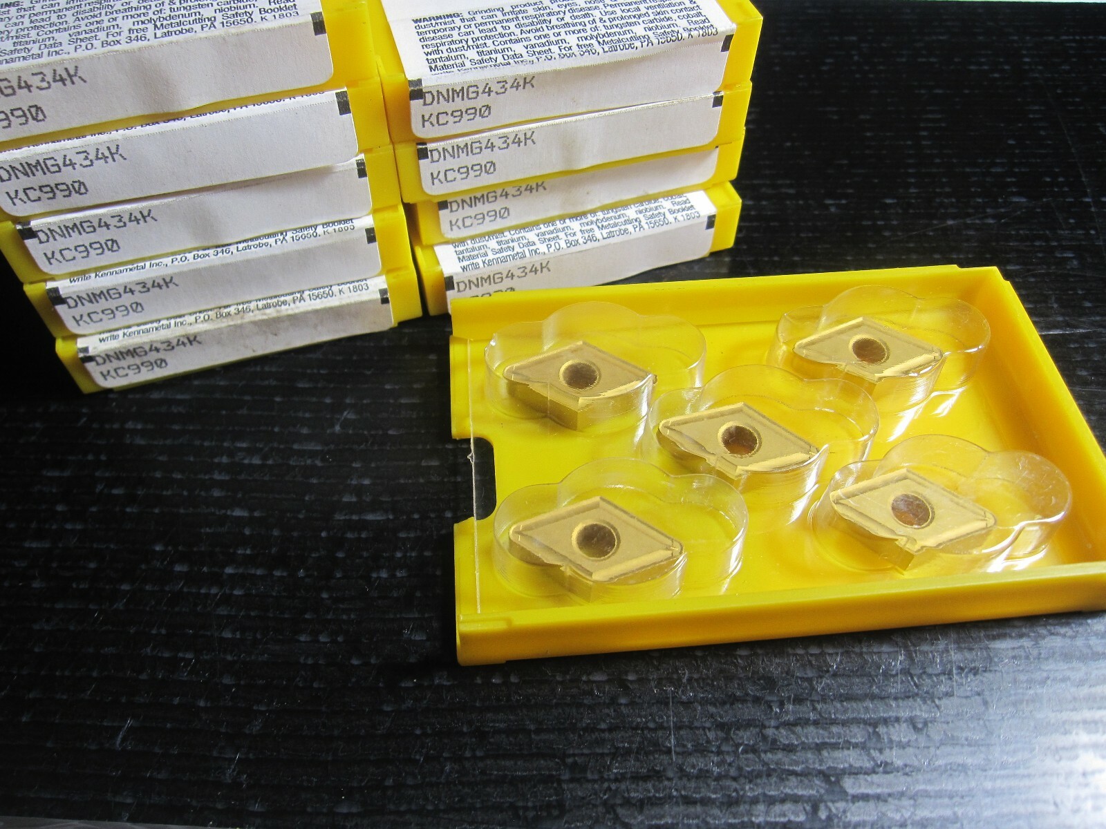 5 NEW (1 pack) Kennametal DNMG434K KC990 carbide inserts DNMG 15 04 16K