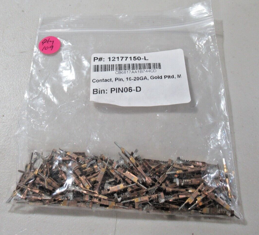 Aptiv 12177150-L Automotive Connectors 16-20GA TERM M/P 150 ML - Pack of 109 NEW