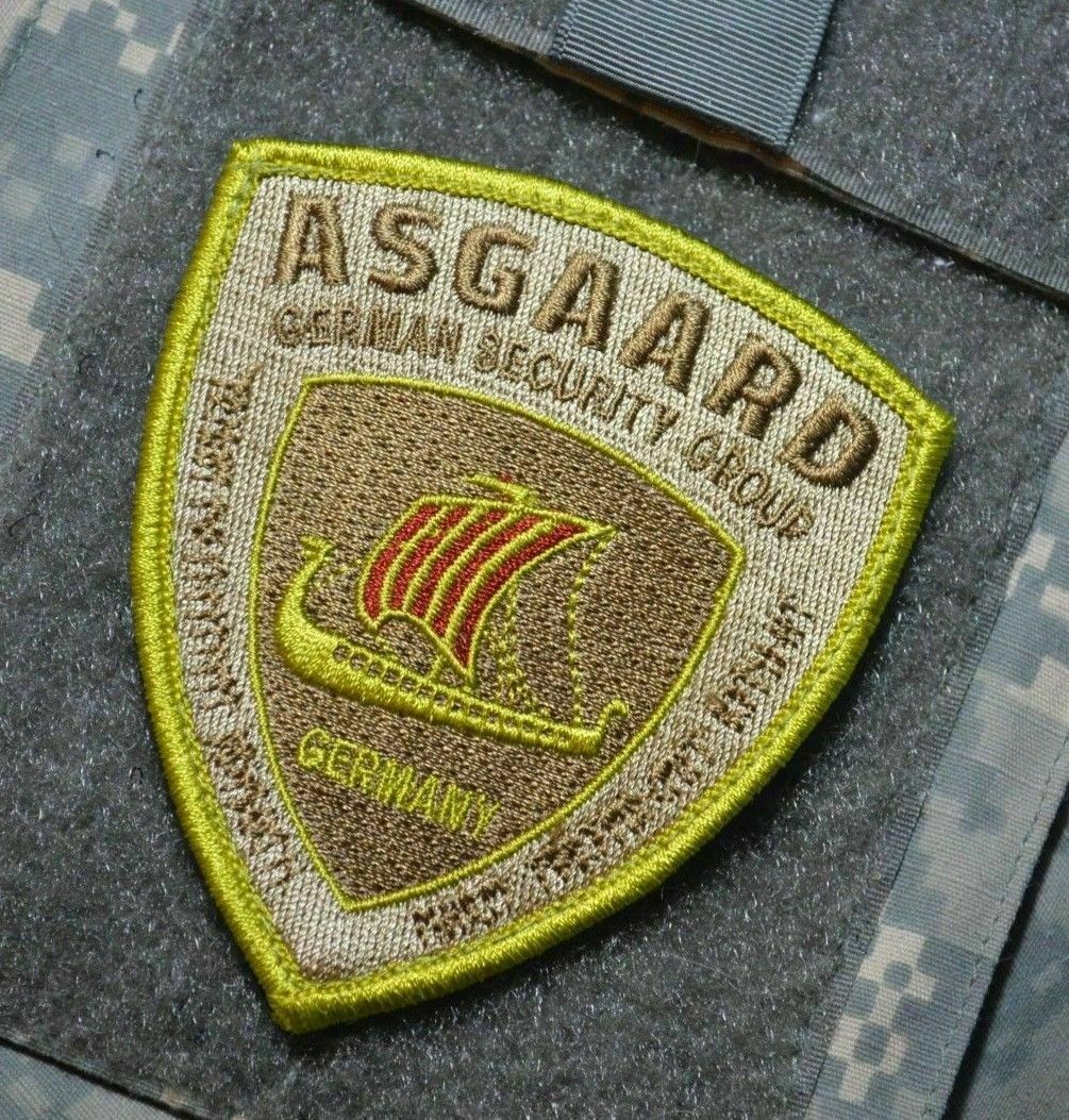 ANTI-TERRORISM DIPLOMATIC SECURITY ASGAARD GSG PMC Velkrö DD PATCH: BAGHDAD BOY