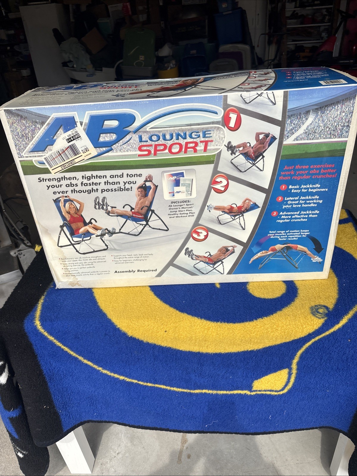 Ab Lounge Sport Abdominal Core Exerciser Fitness Quest