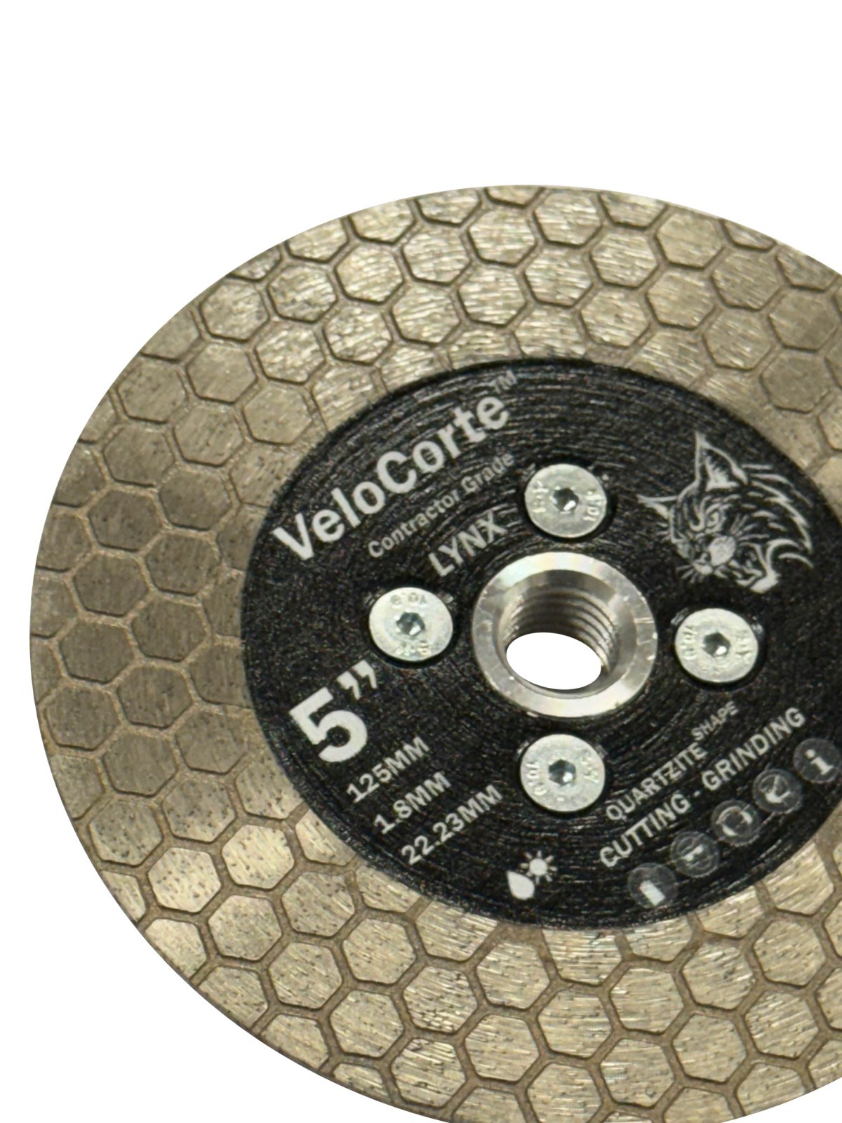 VeloCorte Quartzite Shape 5.0" HoneComb style grinding/cutting wheel