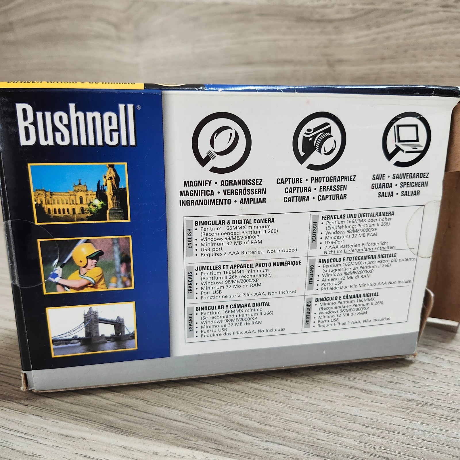Bushnell ImageView 10x25 Binocular & Digital Camera11-1026 W/Box