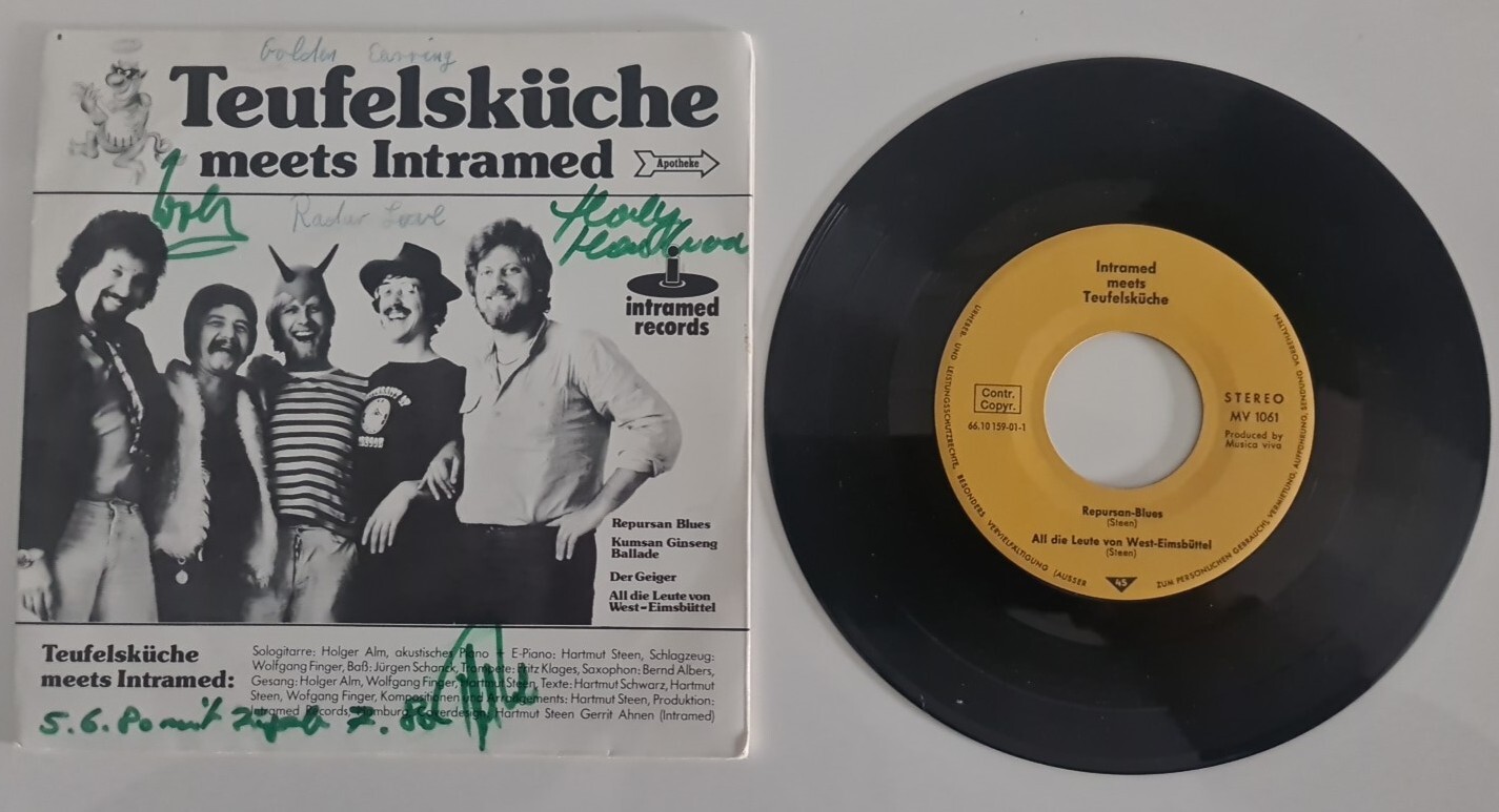 DEVIL'S KITCHEN meets INTRAMED Autograph Original Signed Autograph Signed SINGLE