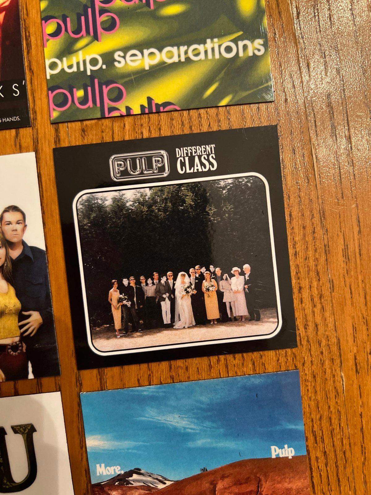 Pulp fridge magnets