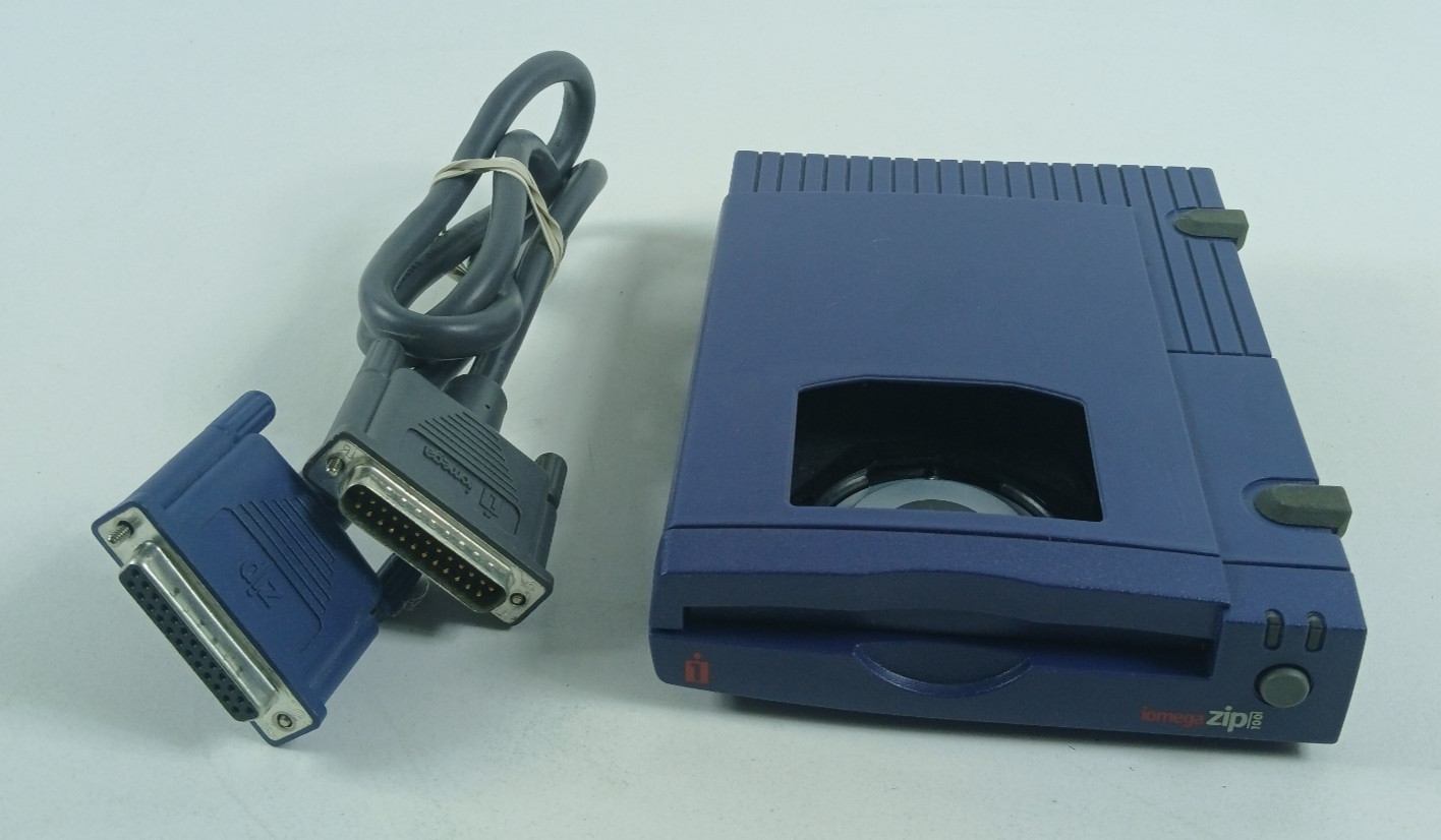 Iomega Zip 100 Parallel Port Drive Model Z100P2 W/TH CABLE TESTED   #2