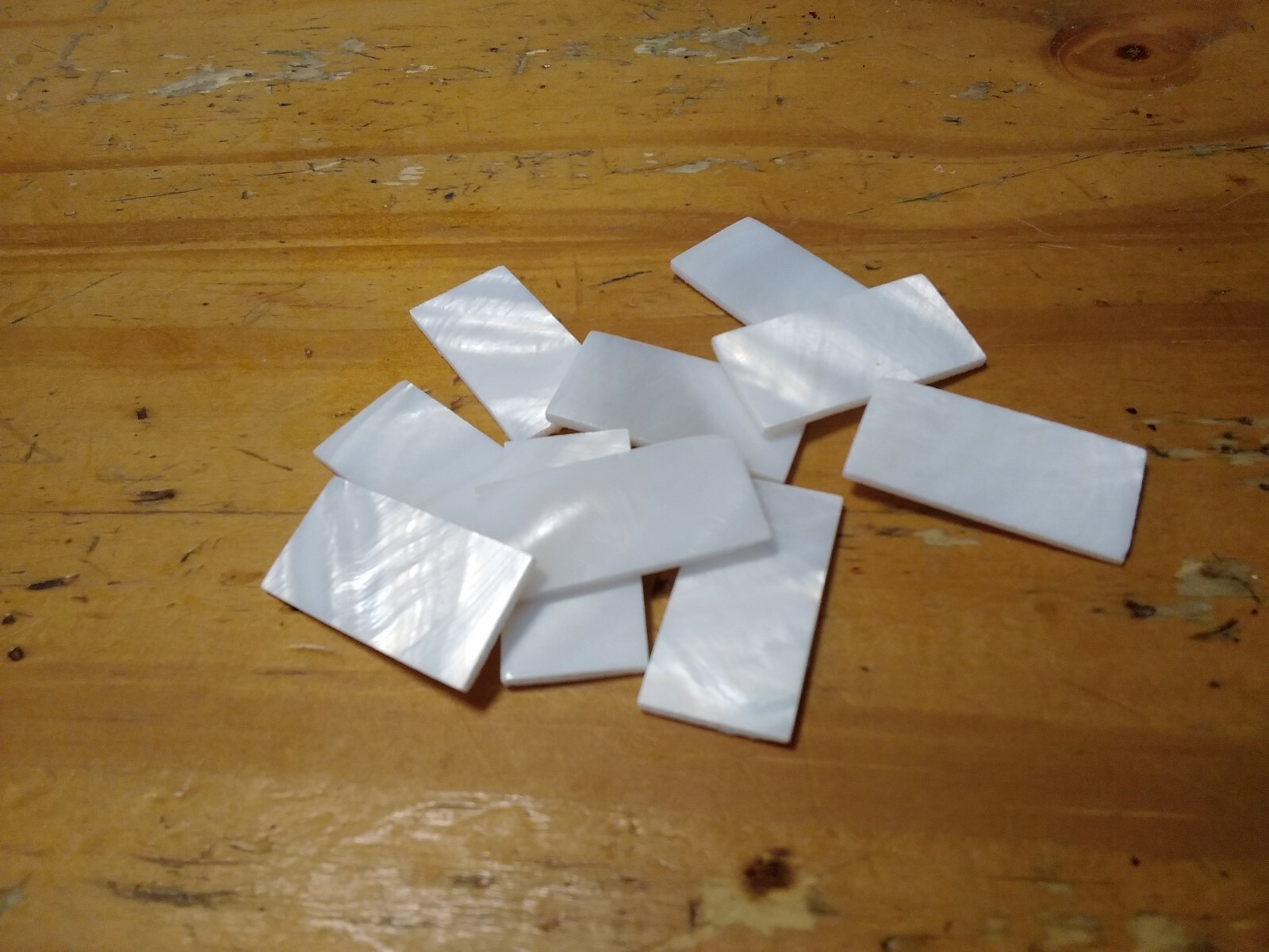 60 pieces Mother Of Pearl Shell Inlay Blanks 30×15×2mm Guitar Luthier