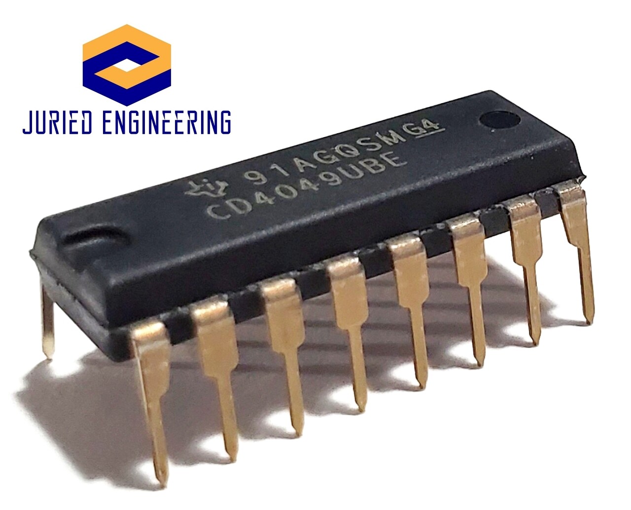 10PCS CD4049UBE CD4049 CMOS HEX Buffer/Converters - New IC