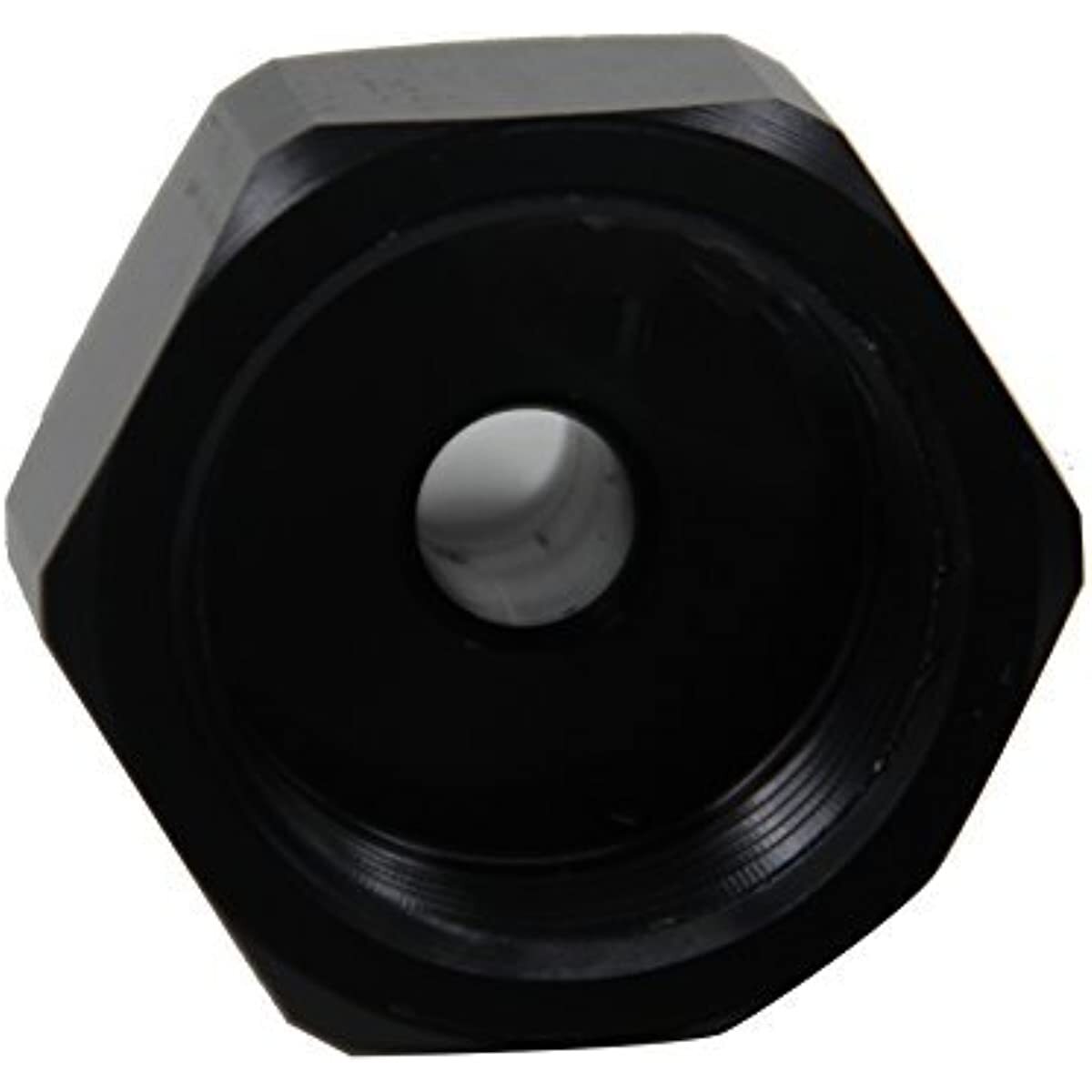 Nitrous Bottle Nut Adapter With Washer (Black, 4AN)