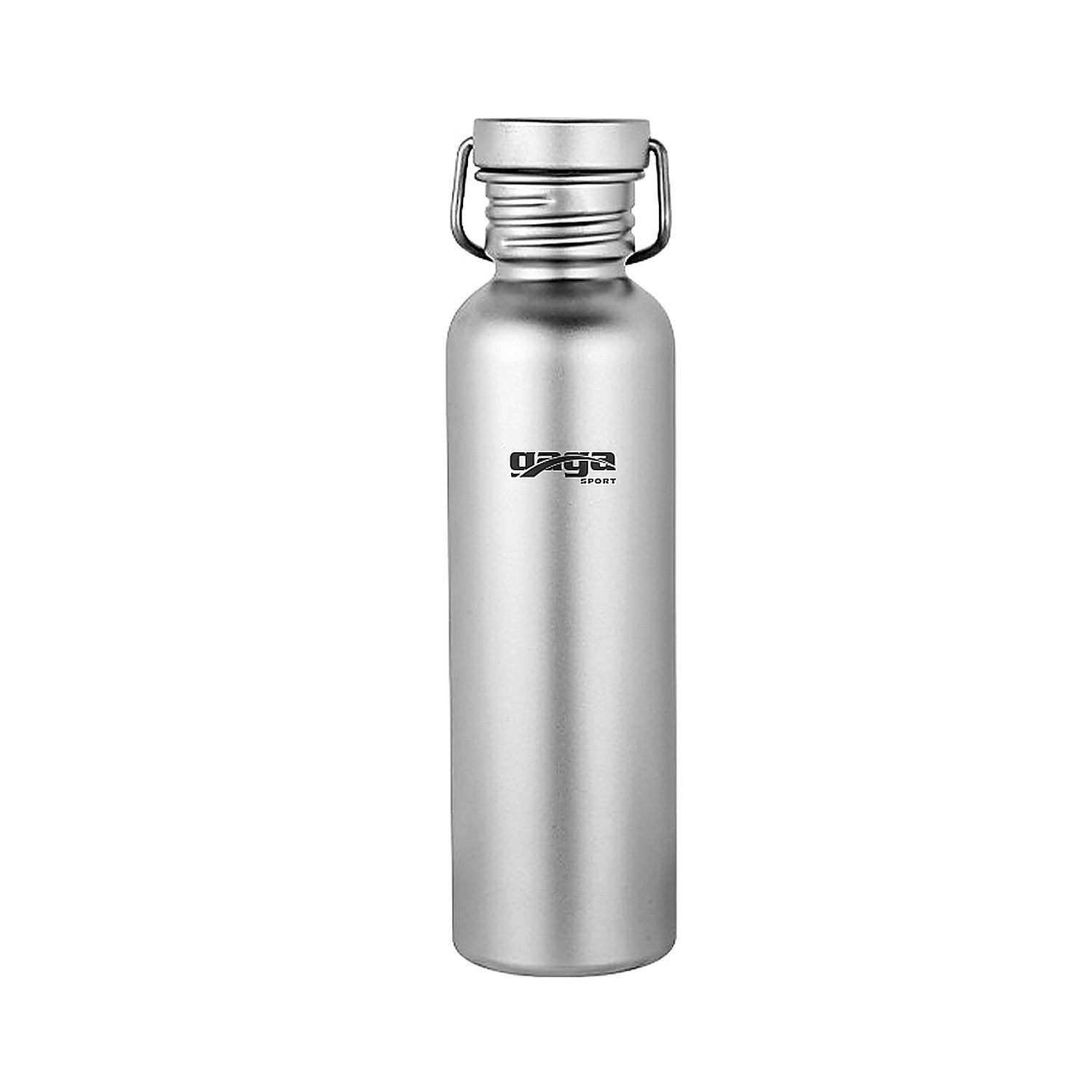 Gaga Sport 750ml Titanium Water Bottle Camping Hiking Travel Flask Silver