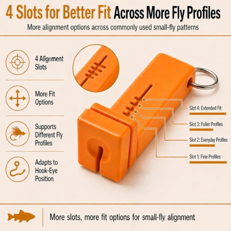 Tiny Opening Threader with Clip Point for Fly Fishing Gear Carry