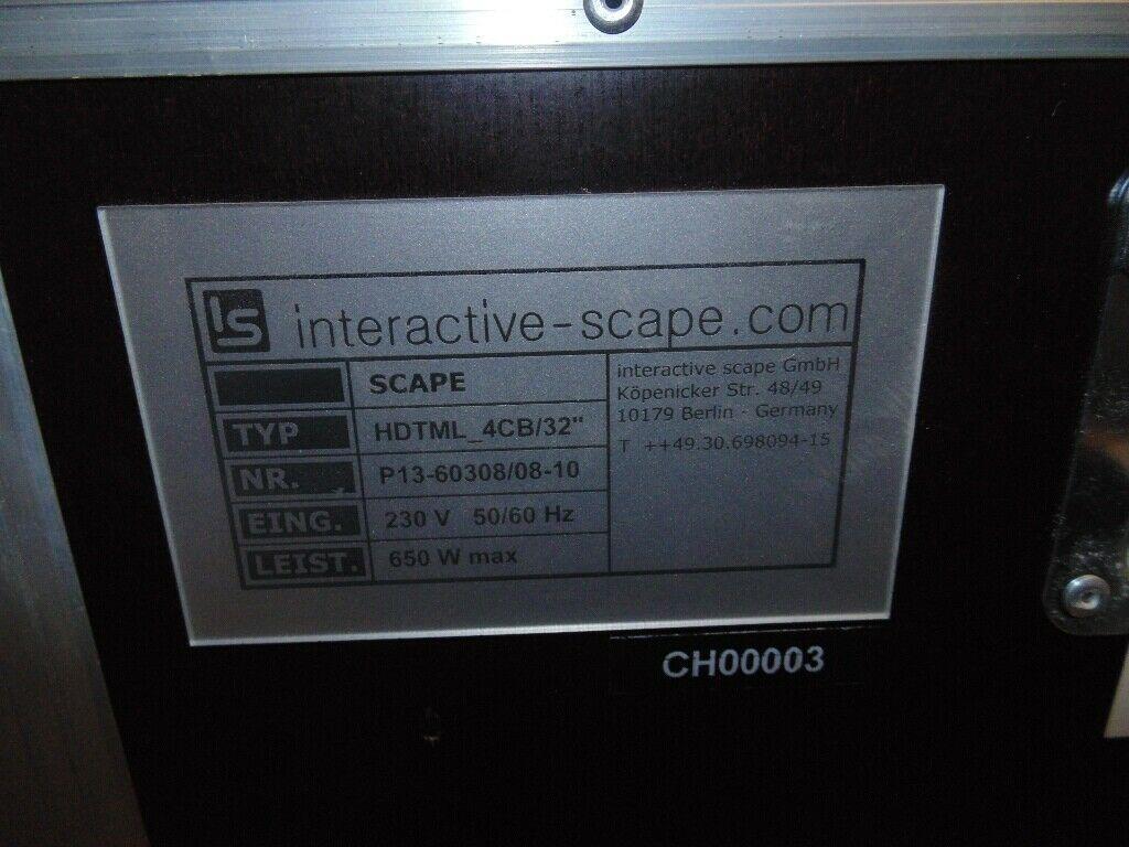 INTERACTIVE SCAPE HDTML_4CB-32 Interactive Screen 32" ATELCO Computer