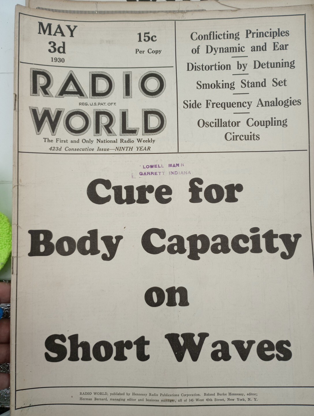 1930&1931 Vintage Radio News Magazines Lot Of 12 Perfect For Preppers.