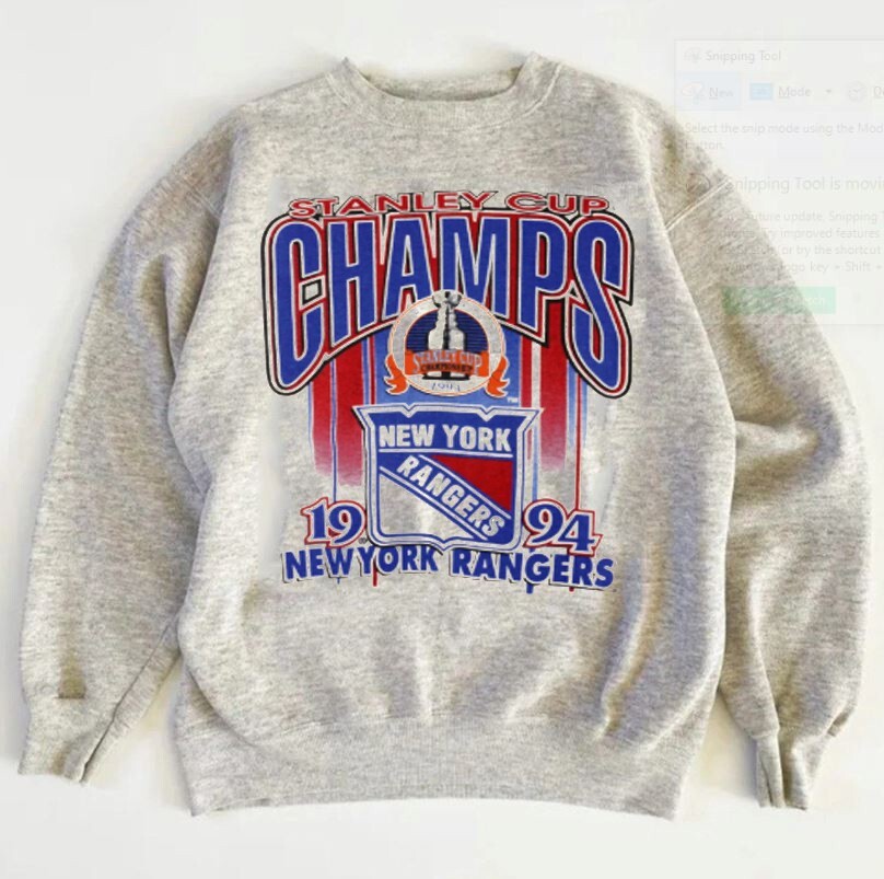 NHL New York Rangers stanley cup graphic ash color Sweatshirt men women KV22854