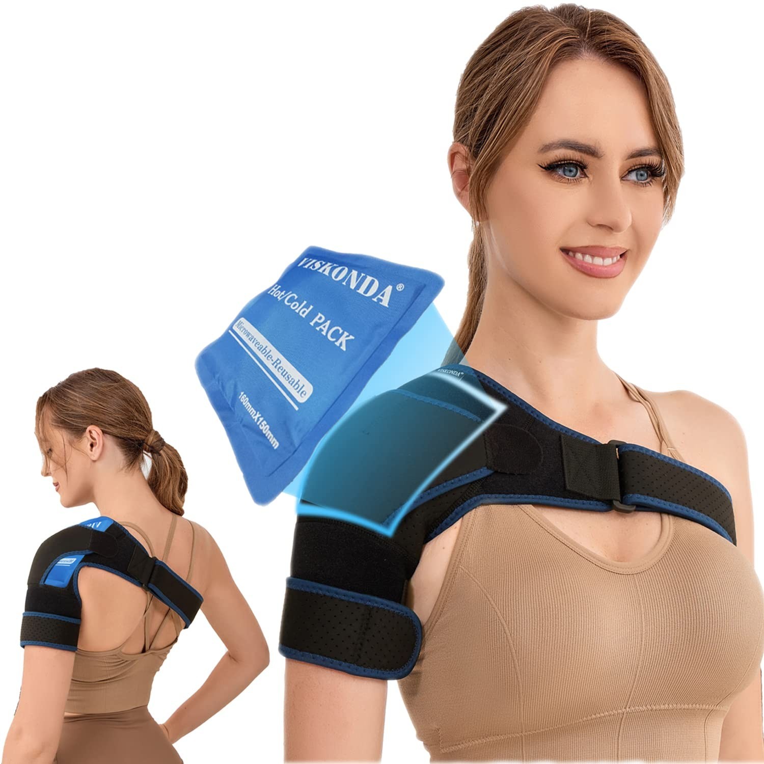VISKONDA Shoulder Brace Sling Immobilizer and Compression Sleeve,Rotator Cuff...