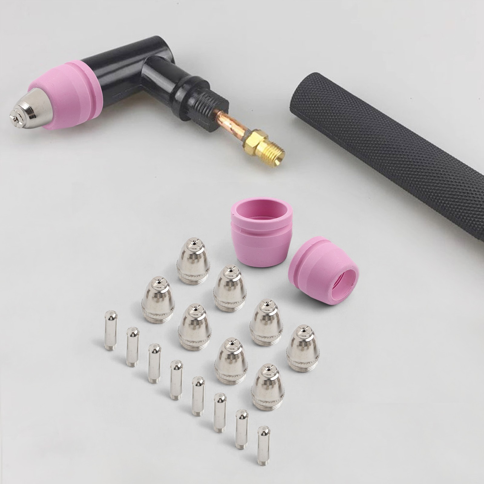 Plasma Cutter 18PCS Electrode Nozzle Kit for AG60 Torch Compatible CUT Series