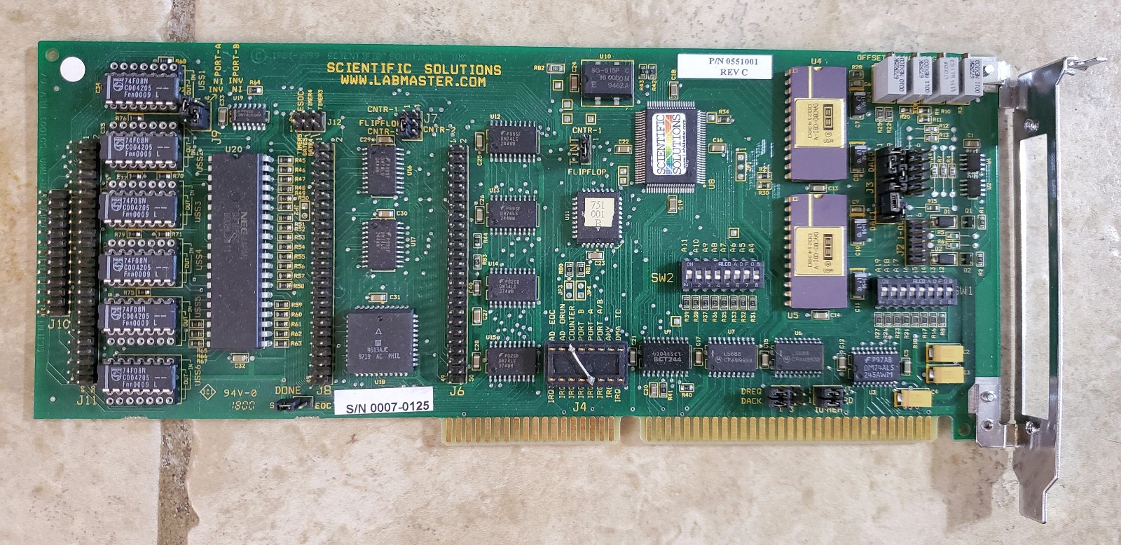 Scientific Solutions Labmaster 501001 Rev. A4 DMA Card