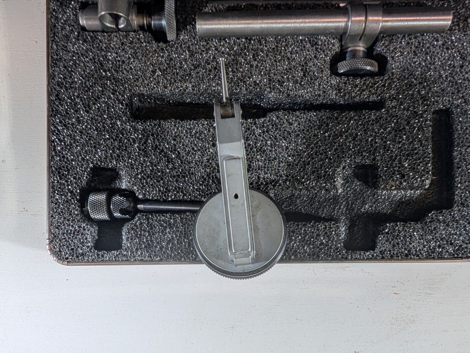 Starrett 709A Dial Test Indicator Black Dial Face .0005 With Orginal Case