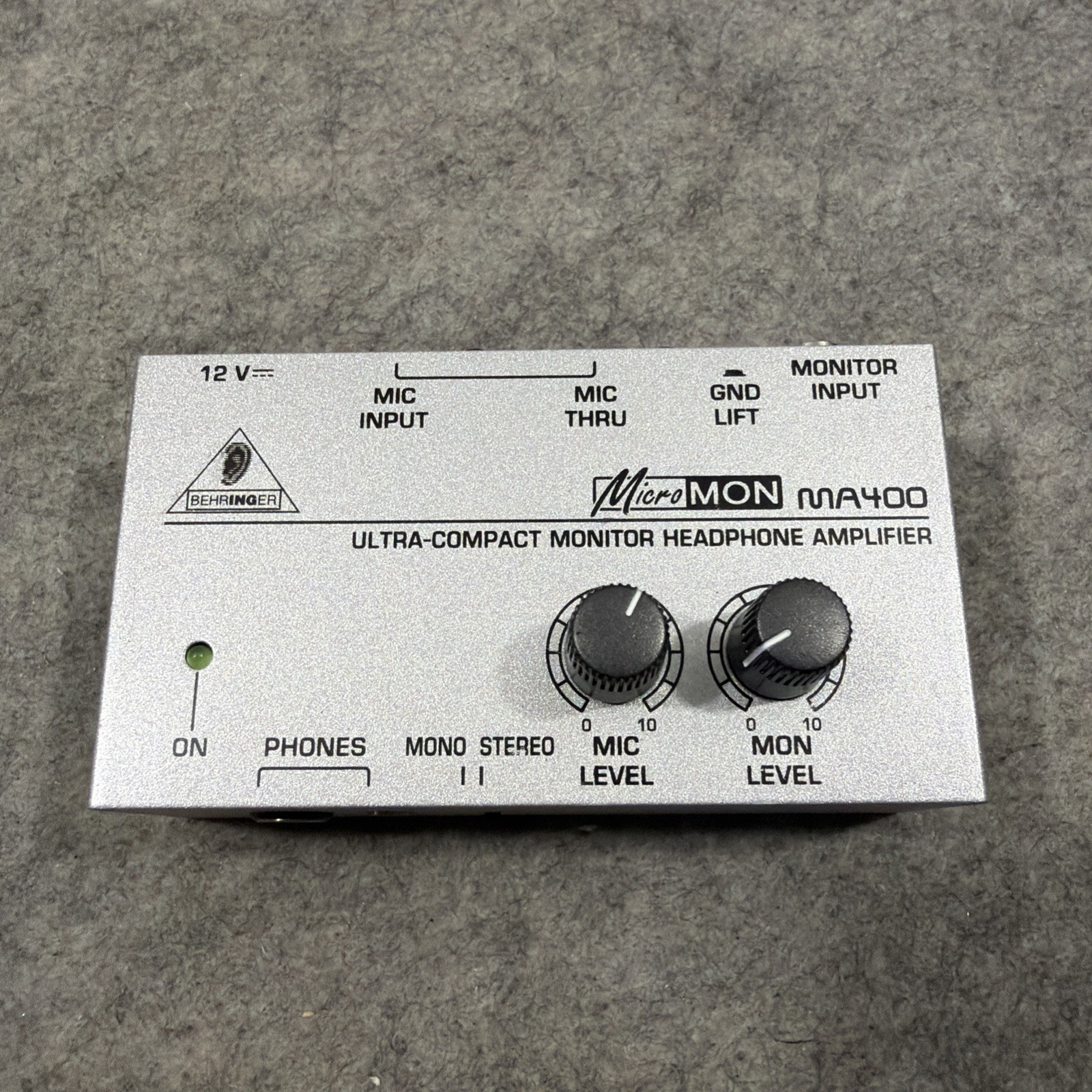 Behringer MicroMON MA400 Monitor Headphone Amplifier NO POWER CHORD