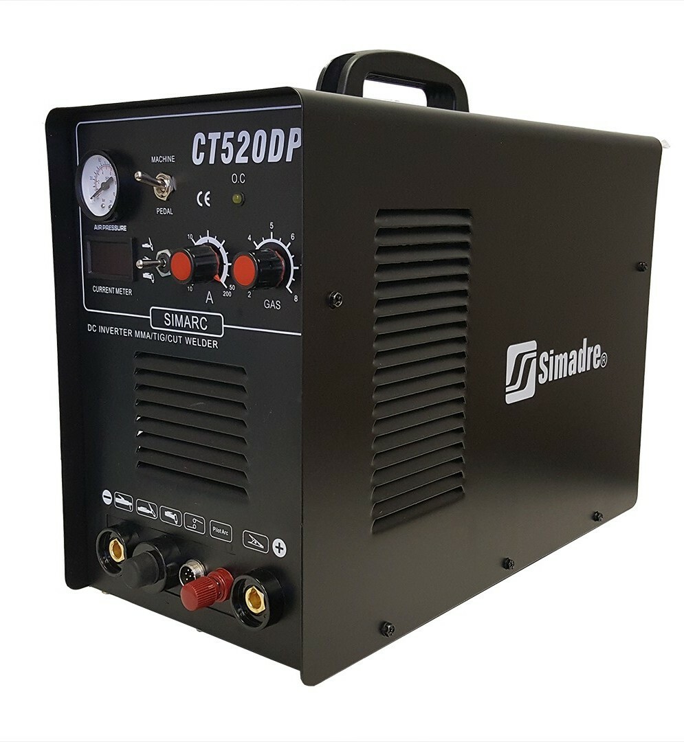 PLASMA CUTTER 50A PILOT ARC SIMADRE 3IN1 200A TIG ARC MMA WELDER 520DP NEW