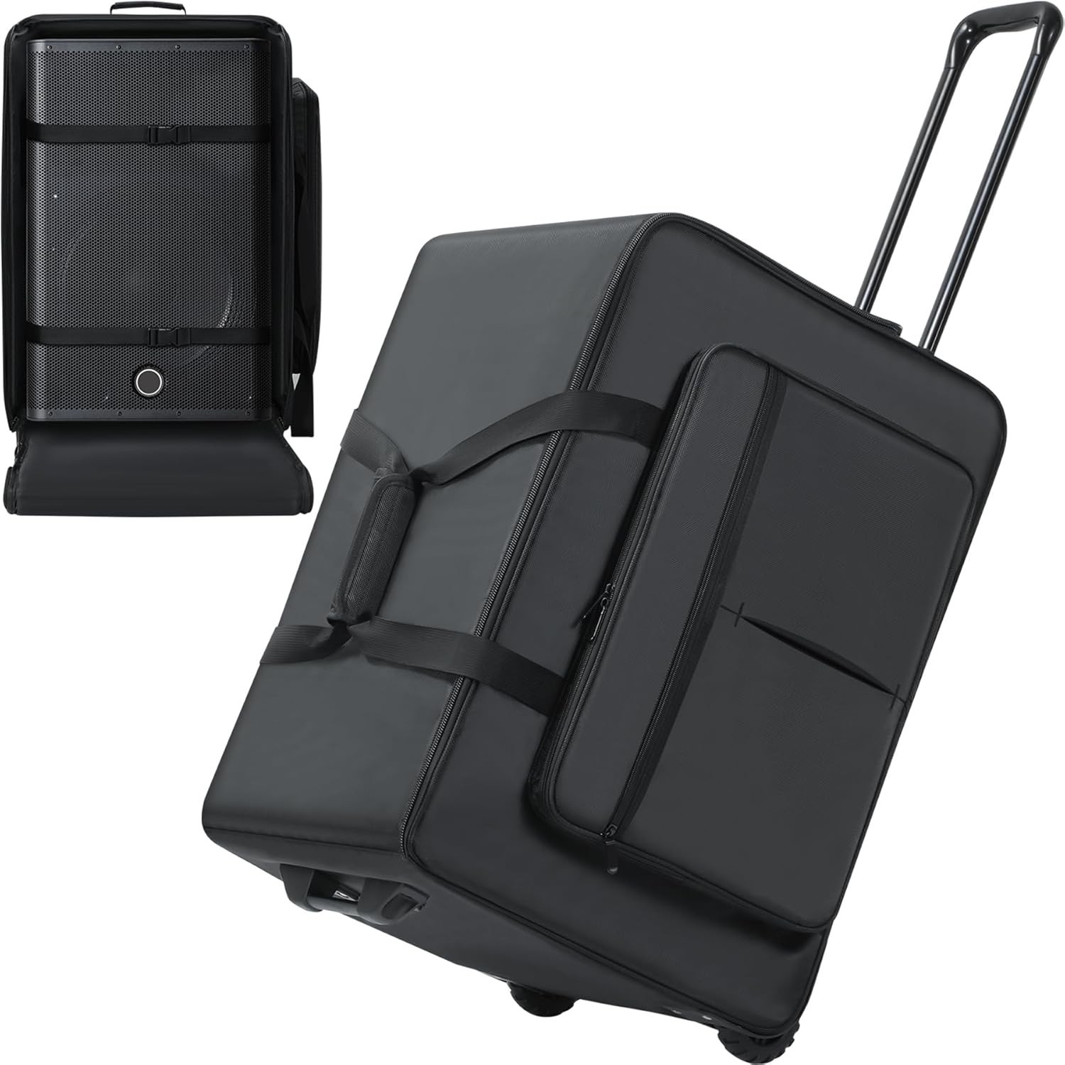 Speaker Bag with Wheels Compatible with QSC K12 / K12.2 / DXR12 Mkii, Speaker Ro