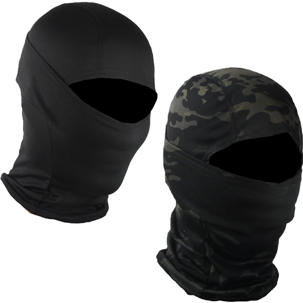 2X Military Face Mask Balaclava Hood for Men Women Tactical Cycling Ski Hunting