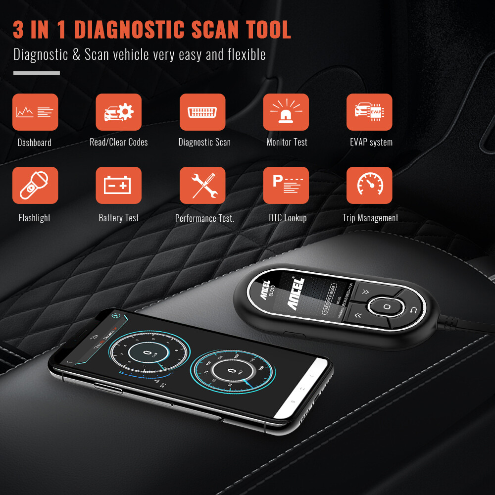 ANCEL BD310 Digital Meter OBD2 Code Reader Diagnostic Scan for Android iPhone