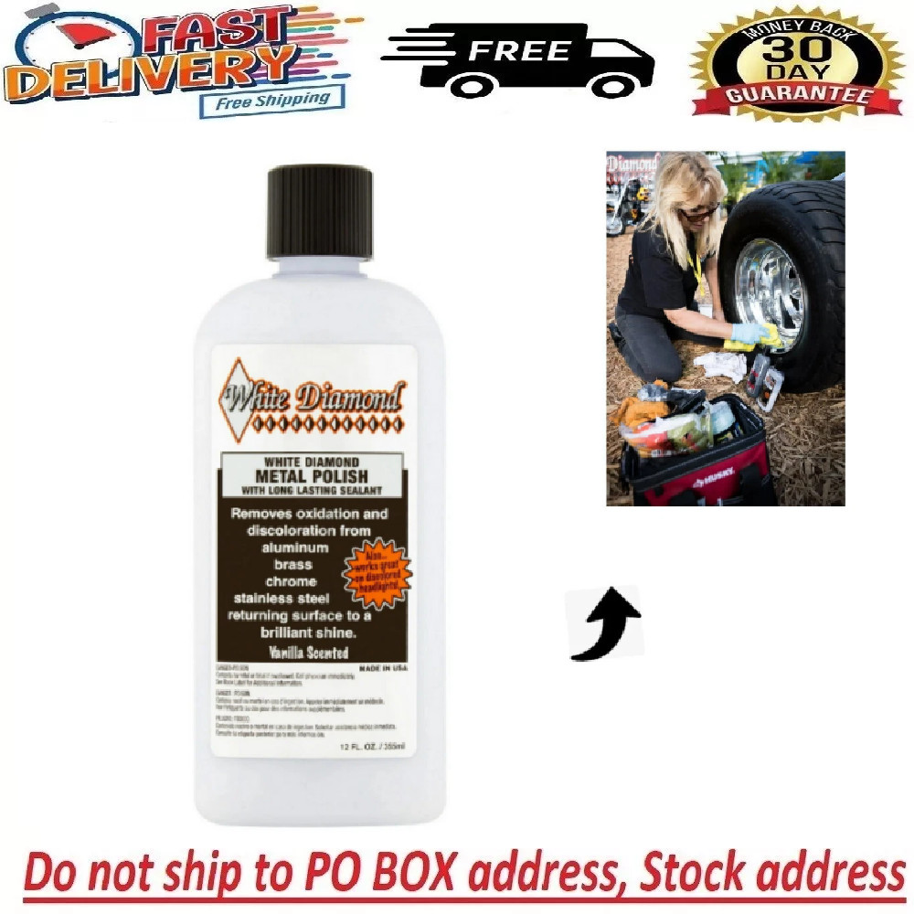 White Diamond Metal Polish with Long Lasting Sealant, 12 FL. Oz.